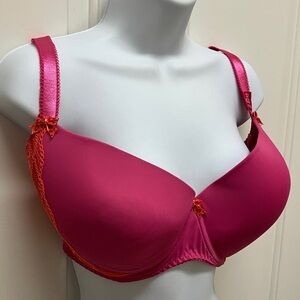 Curvy Kate the Prowl bra, pink & orange, size 32GG